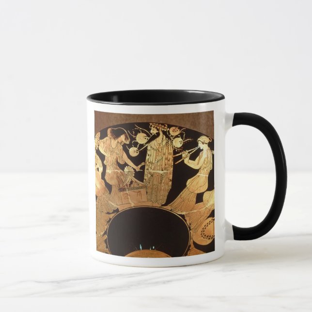 Mug Chiffre rouge kylix de grenier dépeignant Dionysus (Droite)