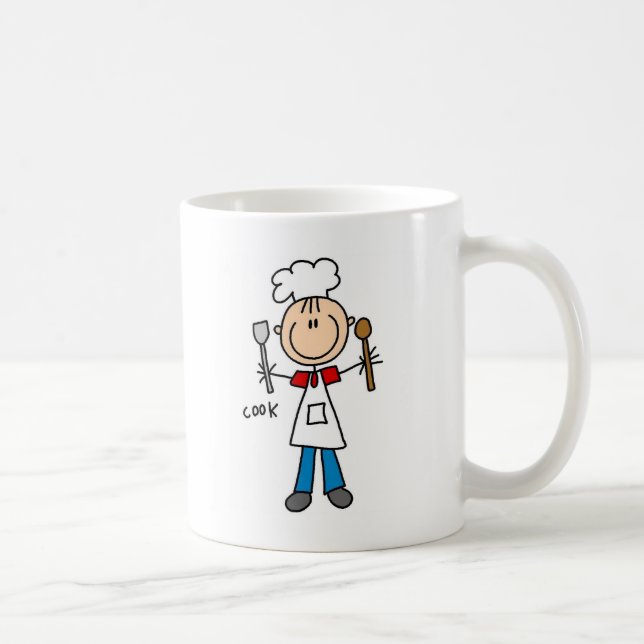 Mug Chiffre T-shirts et cadeaux de bâton de cuisinier (Droite)