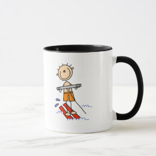 Mug Chiffre T-shirts et cadeaux de bâton de ski d'eau