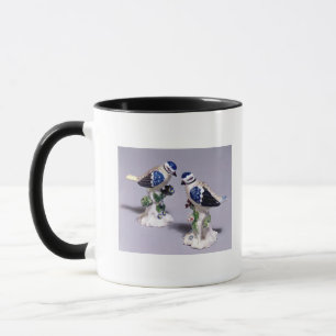 Mug Chiffres de Derby des mésanges bleues, c.1760