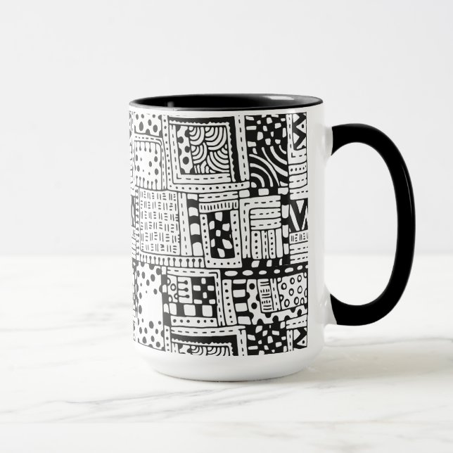 Mug Chiffres inspirés d'abrégé sur Indien (Droite)