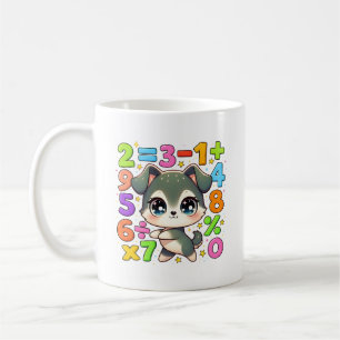 Mug Chiffres Mignon Chiots Maths pour Enfants