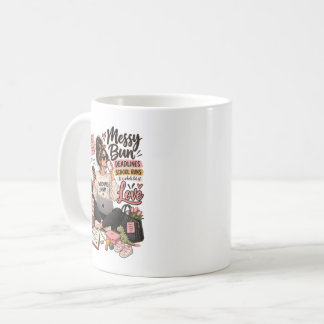 Mug Chignon Décoiffé Délais Course Scolaire Maman au T