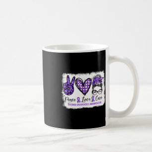 Mug Chignon Méssy Paix Amour Cure Ruban Violet Surdosa
