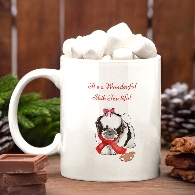 Mug Chih Tzu Messy & Adorable Avec Jouet En Pain D'Enf (Créateur téléchargé)
