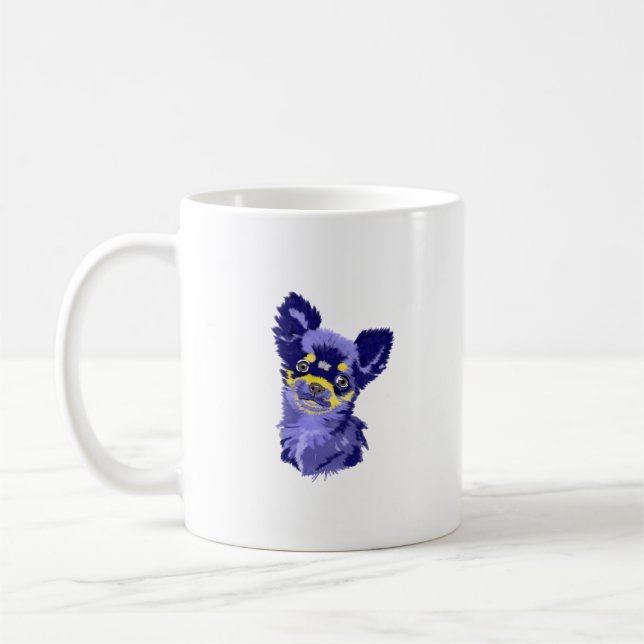 Mug Chihuahua Abstrait (Gauche)