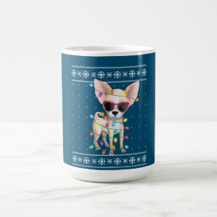 Mug Chihuahua Chien Maman Femmes Chandail moche de Noë
