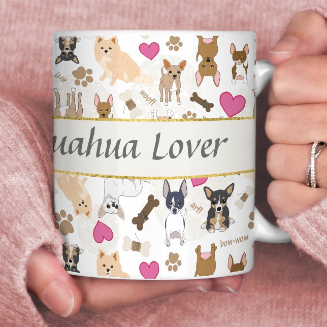 Mug Chihuahua Chiens Motif personnalisé (Créateur téléchargé)