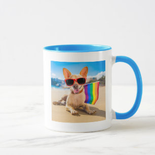 Mug Chihuahua Dog à la plage