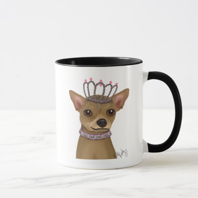 Mug Chihuahua Et Tiara (Droite)