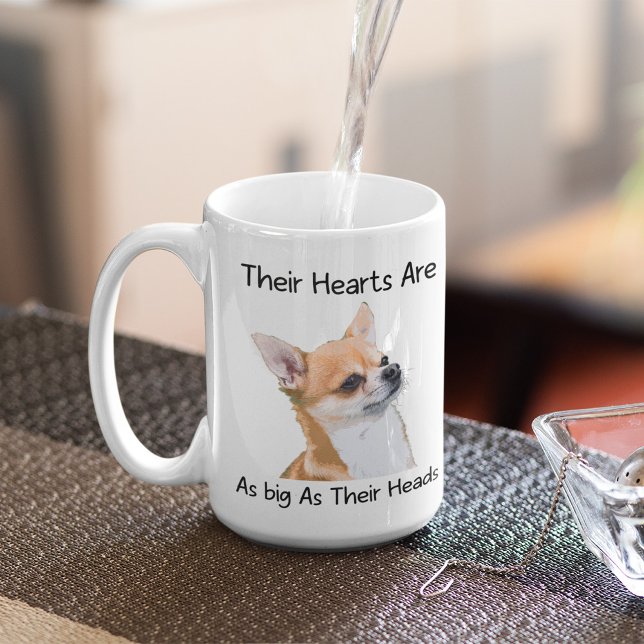 Mug Chihuahua Leurs Coeurs Sont Aussi Grands Que Leurs (Créateur téléchargé)