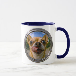 Mug chihuahua miroir bombé
