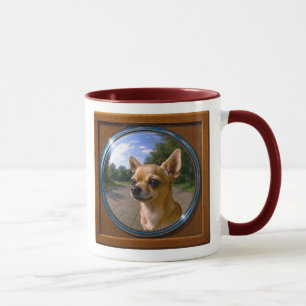 Mug Chihuahua miroir bombé drôle