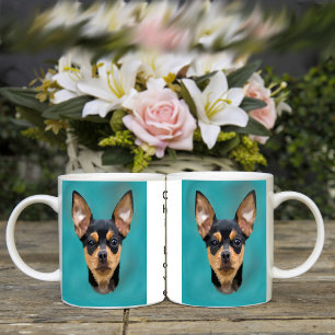 Mug Chihuahua noir et feu