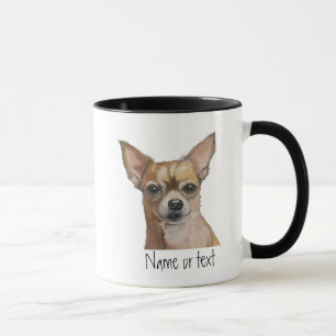 Mug Chihuahua nom personnalisé, animal de compagnie ch