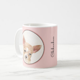 Mug Chihuahua Painting - Cute Original Dog Art
