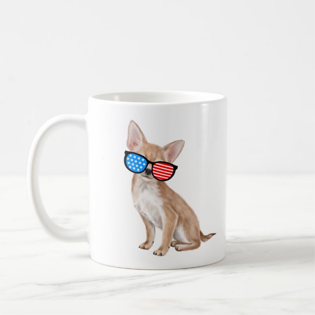 Mug Chihuahua patriotique (Gauche)