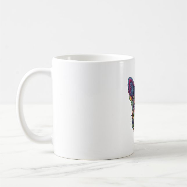 Mug Chihuahua peinture Abstraite couleur mignonne chie (Gauche)
