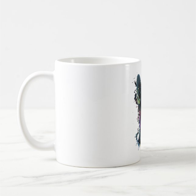 Mug Chihuahua peinture Abstraite couleur mignonne chie (Gauche)