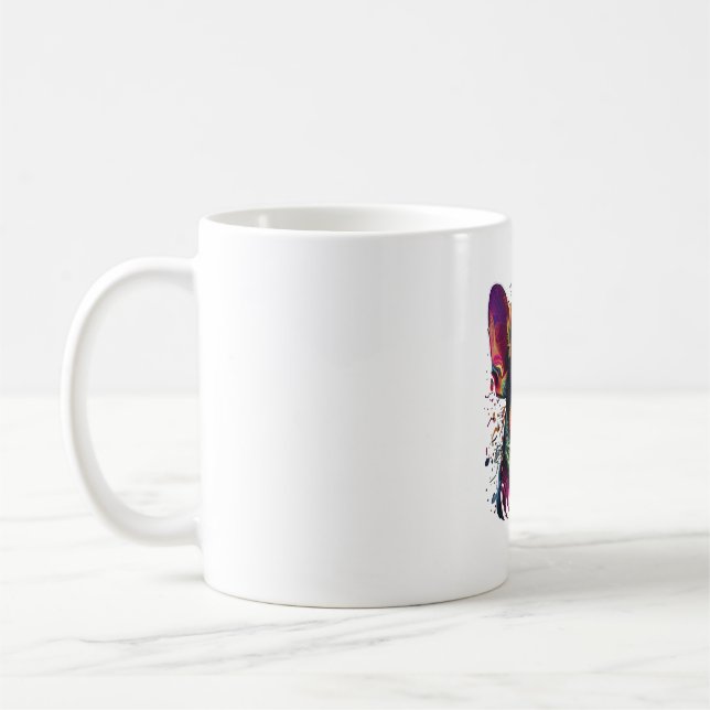 Mug Chihuahua peinture Abstraite couleur mignonne chie (Gauche)