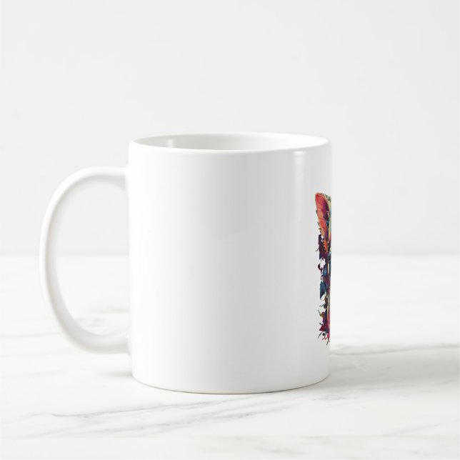 Mug Chihuahua peinture Abstraite couleur mignonne chie (Gauche)