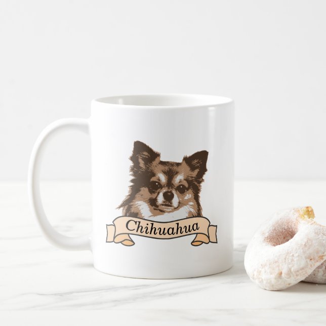 Mug Chihuahua Personnalisé (Avec donut)