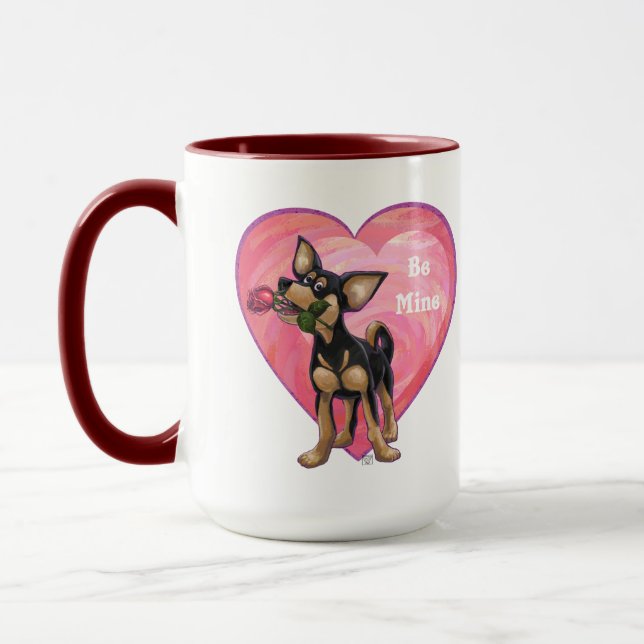 Mug Chihuahua Saint-Valentin (Gauche)