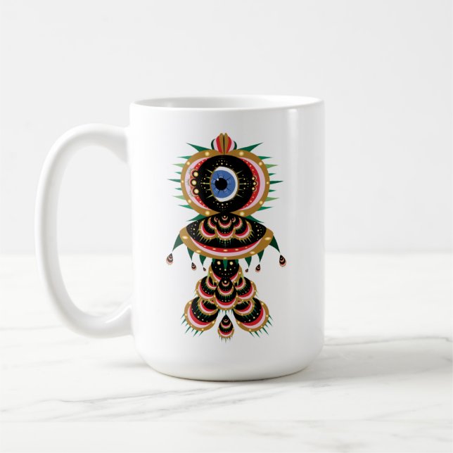 Mug Chimera - Boue d'oiseaux de poisson 15oz. (Gauche)