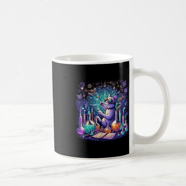 Mug Chimie Chat Science Lover Funny Chimiste étudiant (Droite)