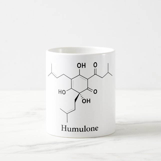 Mug Chimie de la molécule humaine Amateurs de bière (Centre)