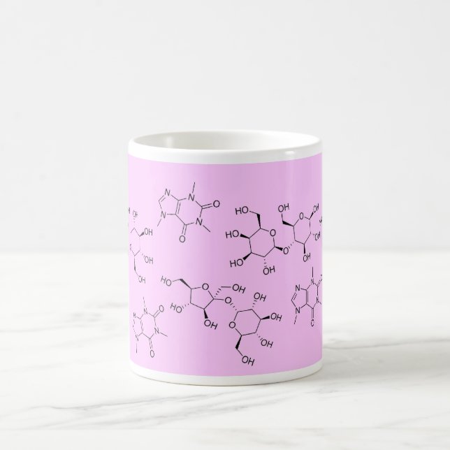 Mug chimie de thé et de café dans le rose (Centre)