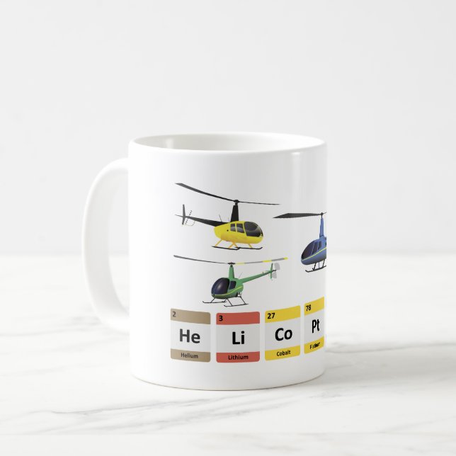Mug Chimie des hélicoptères légers civils (Devant gauche)