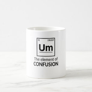 Mug Chimie drôle Confusion d'éléments