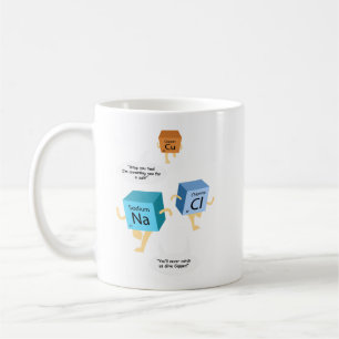 Mug Chimie Éléments de tableau périodique Gag enseigna