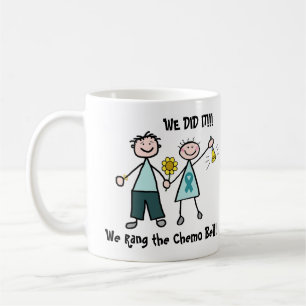 Mug Chimio Bell - ruban de Teal de Cancer ovarien