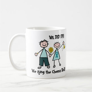 Mug Chimio Bell - ruban de Teal de Cancer ovarien