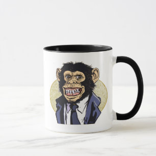 Mug Chimpanzé avec le costume par des studios de Mudge