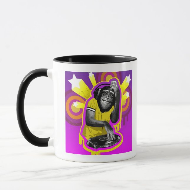 Mug Chimpanzé DJ (Gauche)