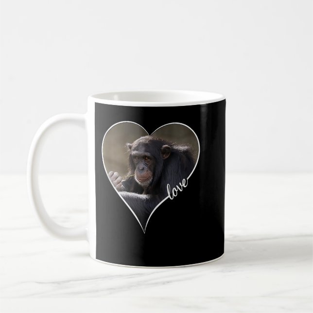 Mug Chimpanzés Chimpanzés Dons de singes (Gauche)