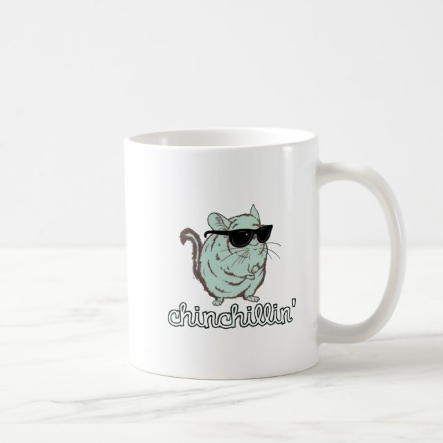 Mug Chinchilla bleu de Chinchillin (Droite)