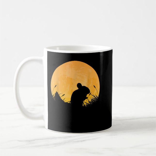 Mug Chinchilla Easy Halloween tenue Rodent Moon (Gauche)