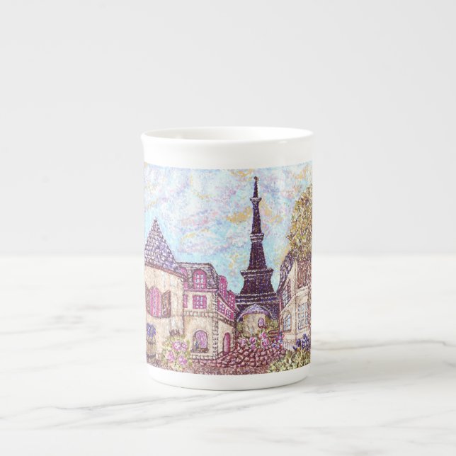 Mug Chine Pointillisme Inspiré Paris (Devant)