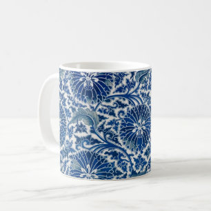 Mug Chine Rétro Blue Poppy dynastie Ming