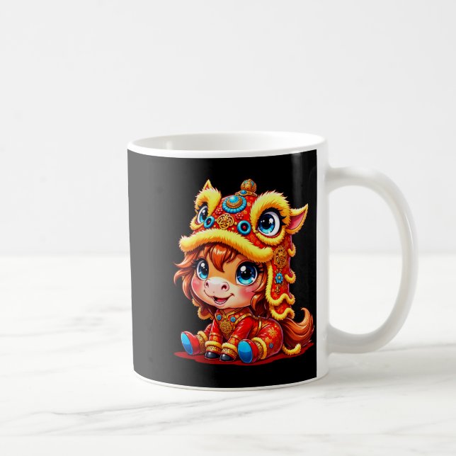 Mug Chinese New Year Of The Horse 2026 Lunar Girls Lio (Droite)