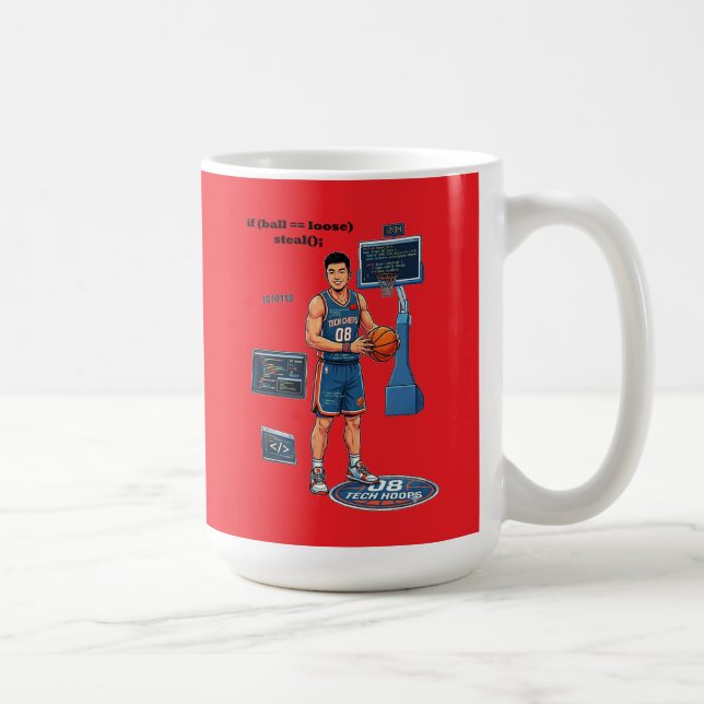 Mug Chinese Software Engineer Playing Basketball URM (Droite)