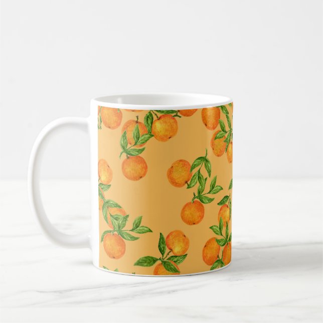 Mug Chinois d'inspiration japonaise, aquarelle (Gauche)