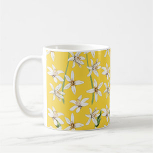 Mug Chinoiserie motif de fleurs de citron d'été