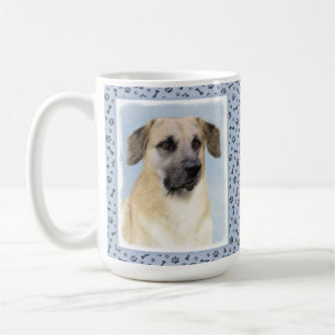 Mug Chinook (Oreilles Laissées) Peinture - Art Chien o