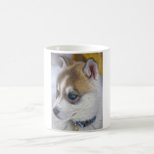 Mug Chiot 2 de chien de traîneau sibérien (Centre)