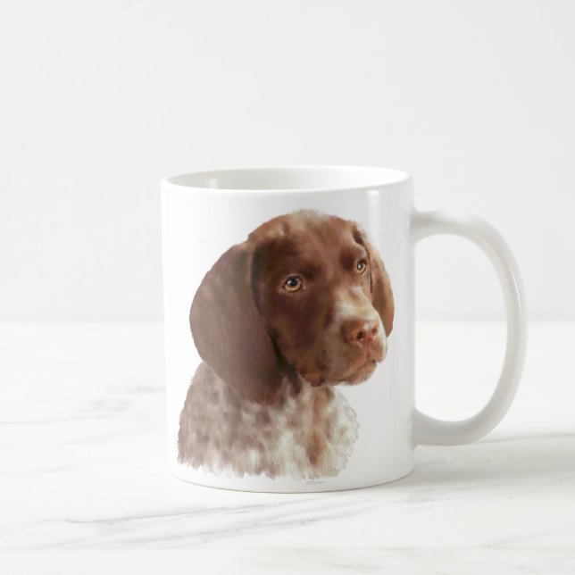 Mug Chiot à aire courte allemand (Droite)